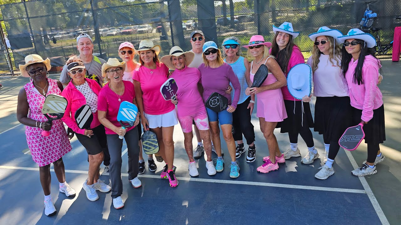 Marine Park Pickleball Cupid Shuffle Dance