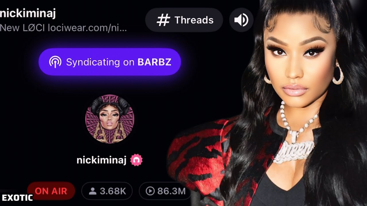 😱Nicki Minaj Says Papa bear Real Name on StationHead live,Clocks paid moles & talk new tour“Gagcity”