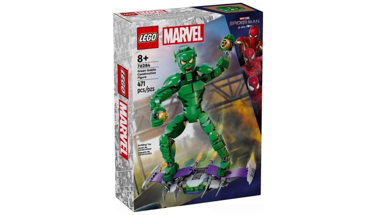 LEGO Marvel 76284 Green Goblin Construction Figure LEGO Speed Build Review