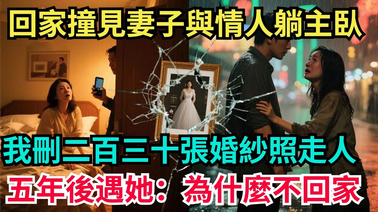 回家撞見妻子與情人躺主臥，我刪除二百三十張婚紗照走人，五年後偶遇她：“爲什麼不回家？”【阿文情感】#男頻小說#故事#情感#都市#小說#爽文