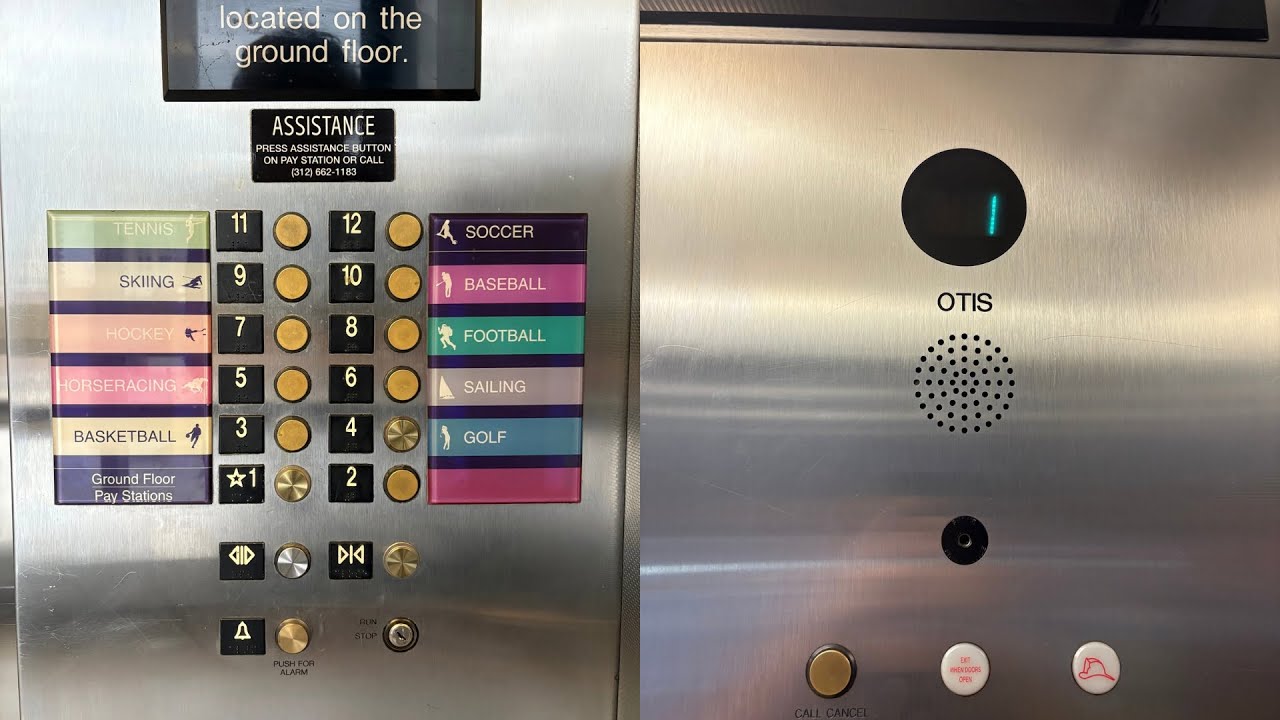 Otis Elevonic 311 Traction Glass Elevators @ ROW Self Park | Chicago, IL