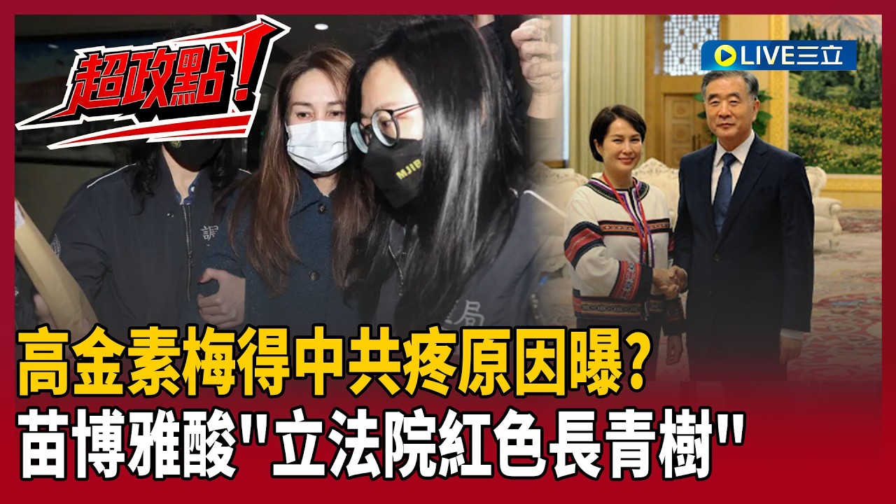 【超政點！】高金素梅得中共疼原因曝？苗博雅酸「立法院紅色長青樹」！再轟：一直說不是中國送的 所以到底是誰？！｜【新台灣加油】20260212｜三立新聞台