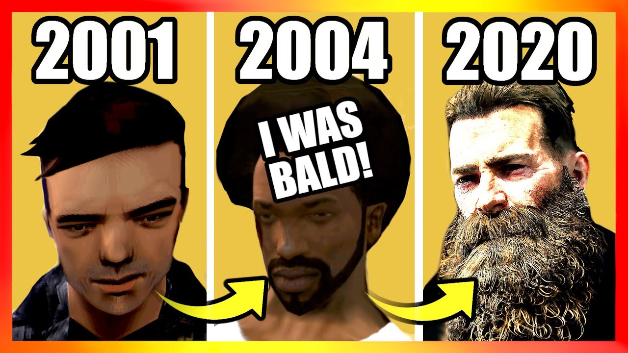 Evolution of HAIRCUTS LOGIC in ROCKSTAR Games (GTA & RDR2)