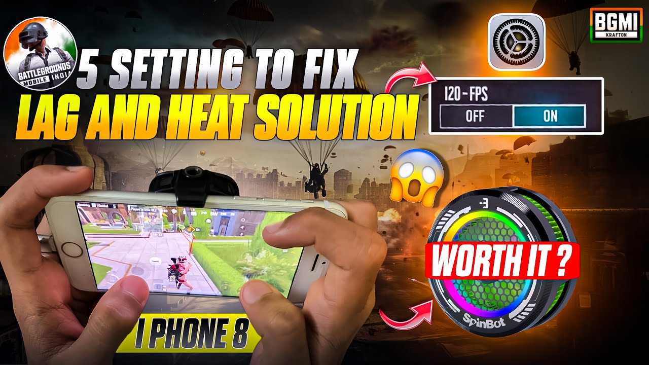 Fix 100% Lag with These Settings 🤯 | BGMI/PUBG Lag Problem Solution | iPhone8 PUBG Test