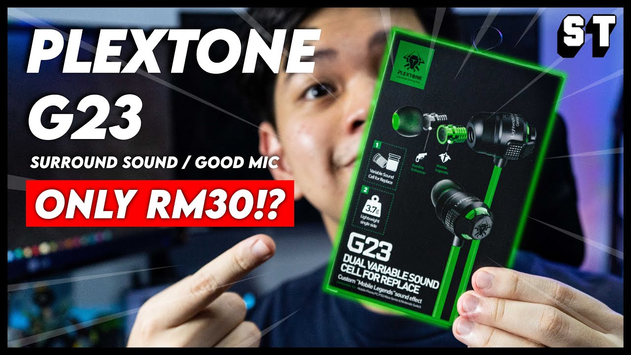 NEW Plextone G23 Budget Dual Variable Sound Cell Gaming Earphones Unboxing & Review | Samuel Tan