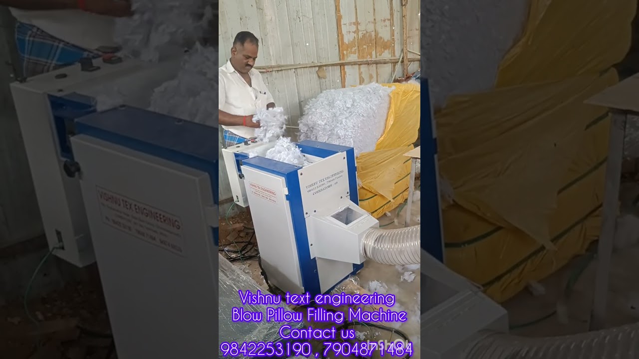 Blow Pillow Filling Machine # at good quality and at affordable price # Vishnu text engineering.