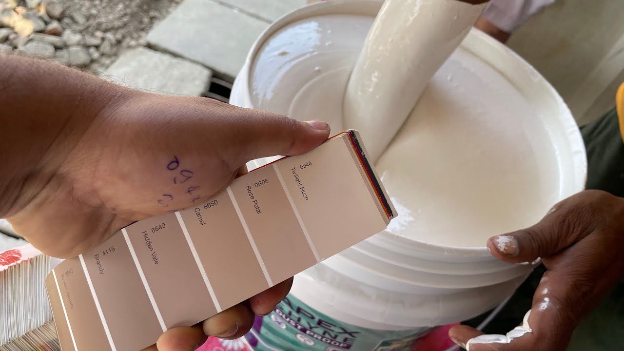 Apex shyne wall paint | twilight hush colour mixing | best room colour shade for interior | comb