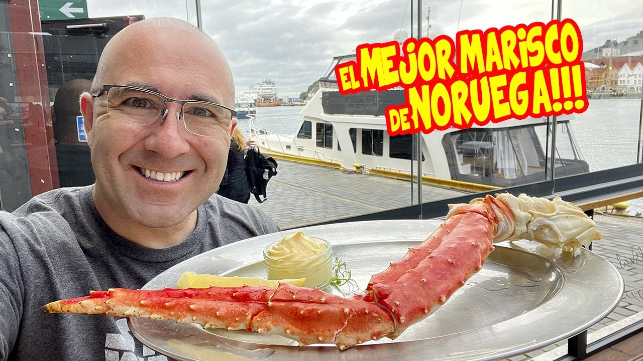 PROBANDO el MEJOR MARISCO de NORUEGA - GAMBAS GIGANTES - KING CRAB - MEJILLON  REY