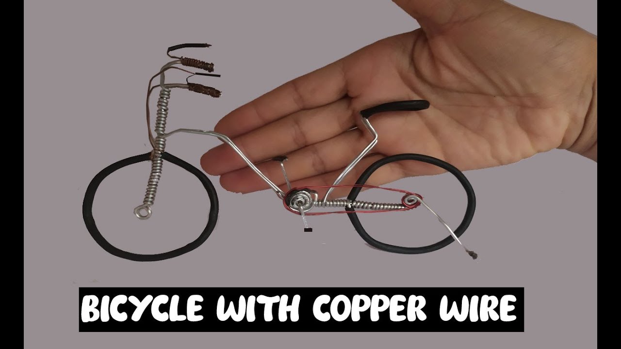 Make a bicycle with copper wire in a professional and easy way / restoration