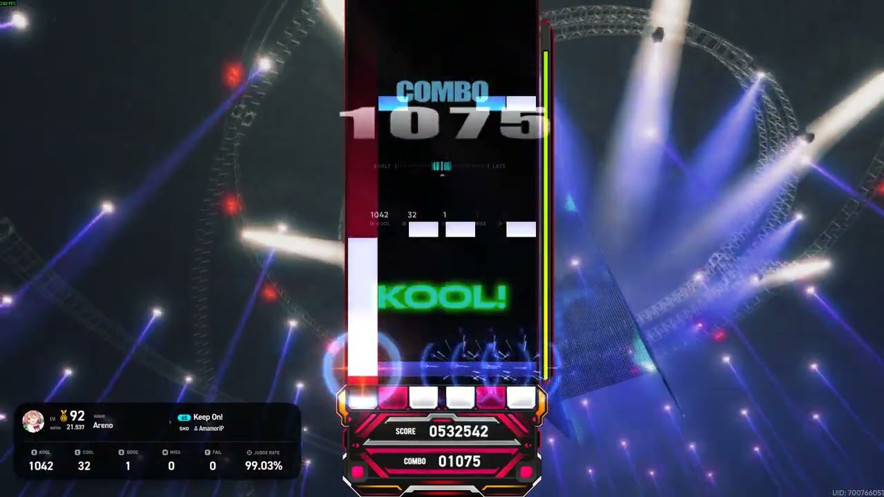 EZ2ON REBOOT : R - Keep On! 6S SHD (18) NO MISS 백금