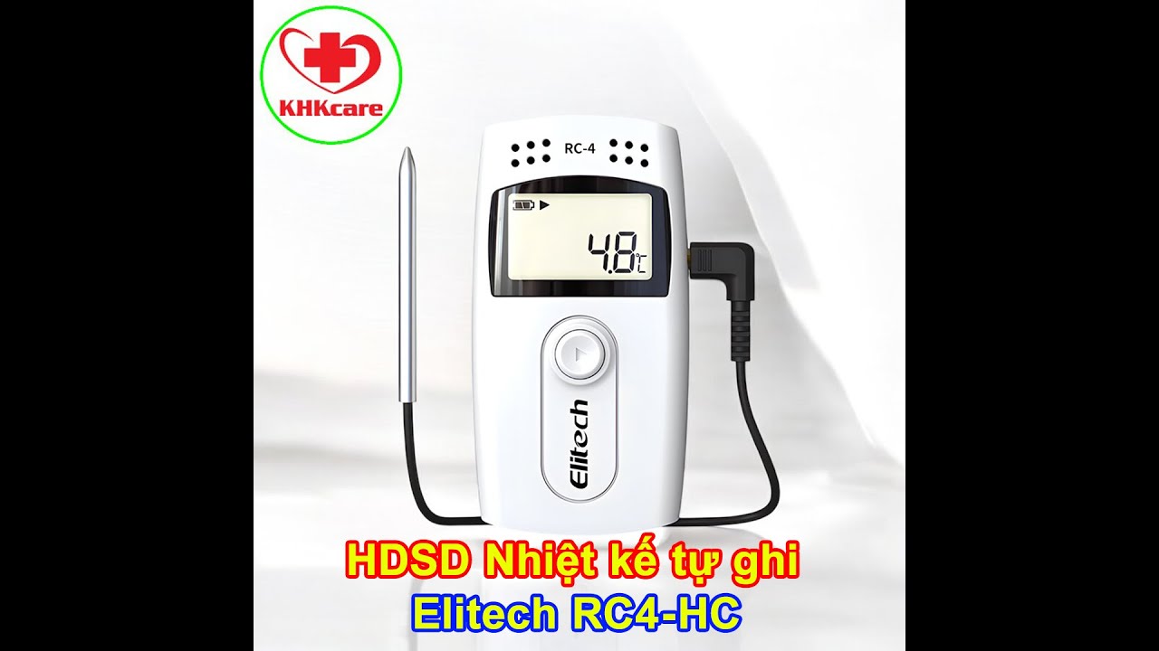 HDSD | nhiệt kế tự ghi Elitech RC4-HC | #khkcare #kimhoangkim #kimhoàngkim #dungcuytegiadinh