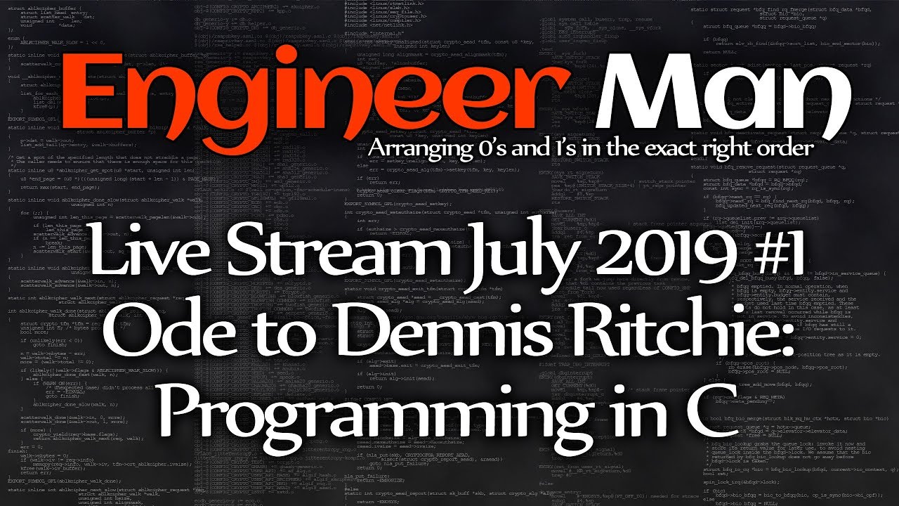 Ode to Dennis Ritchie: Programming in C - EM Live