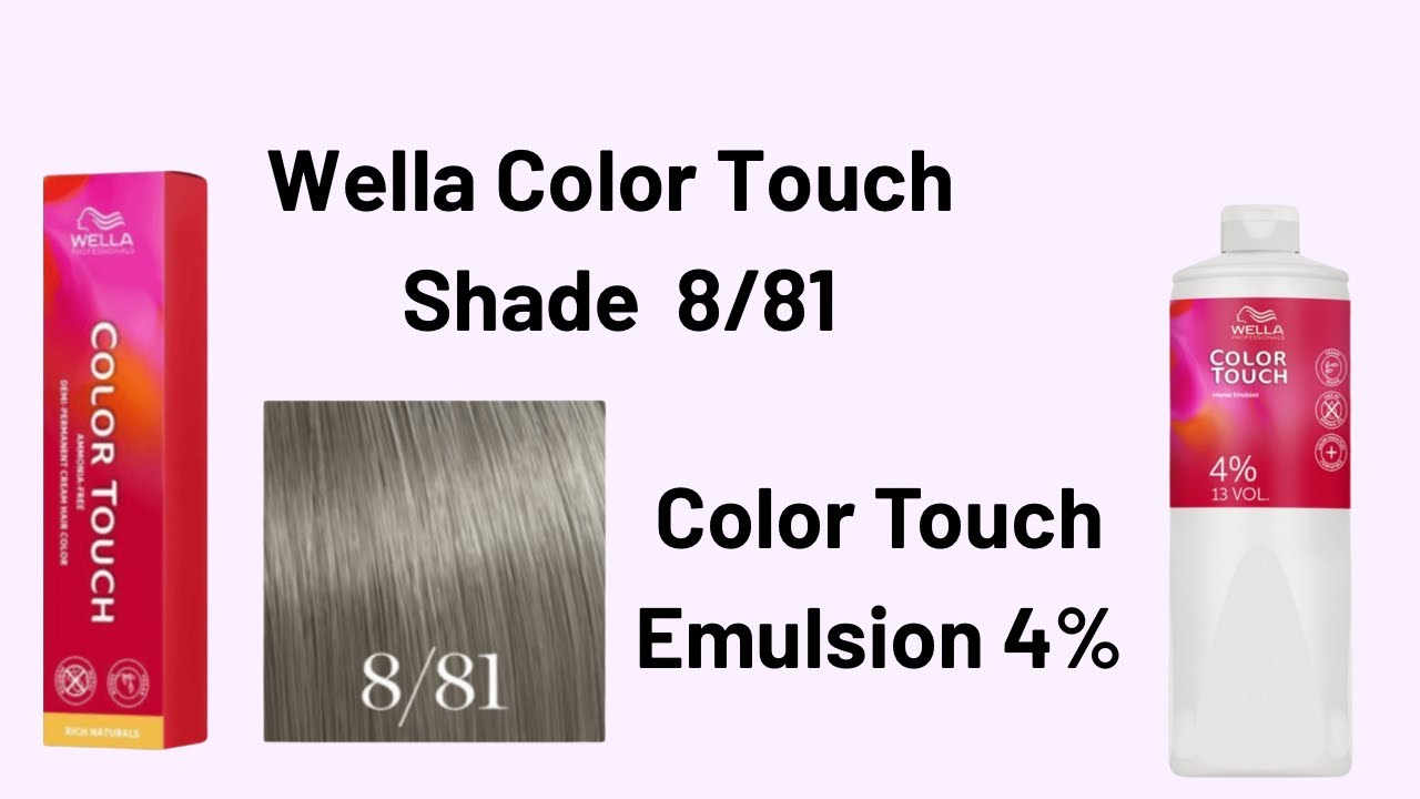 Wella Color Touch 8/81 Results on Pre lightened Hair