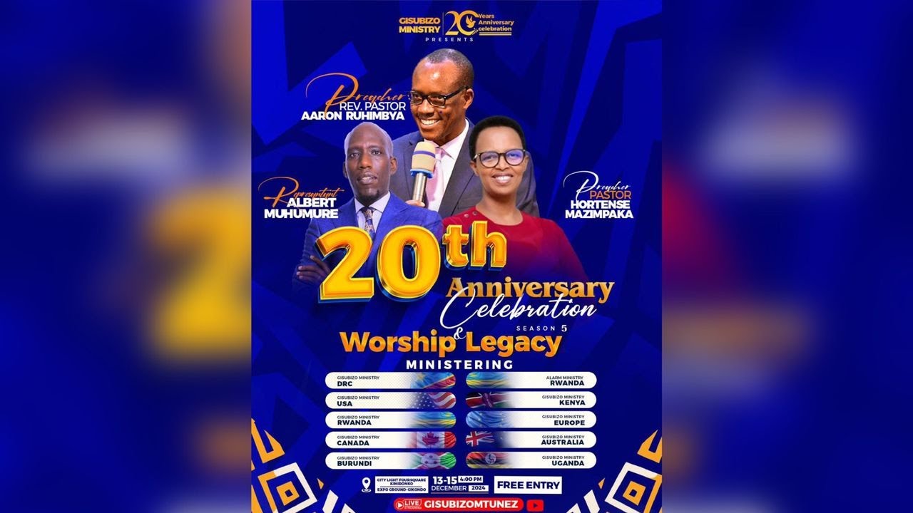 FOURSQUARE TV ||  GISUBIZO MINISTRIES 20TH ANNIVERSARY REPRÉSENTANT ALBERT MUHUMURE .14/12/2024
