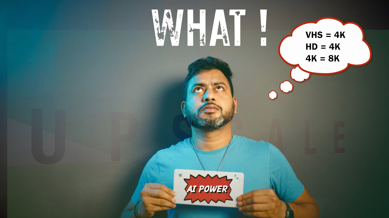 AI POWER : How to UPSCALE Your Old SD or HD Videos into  4K and 8K  with Topaz Video Enhance AI