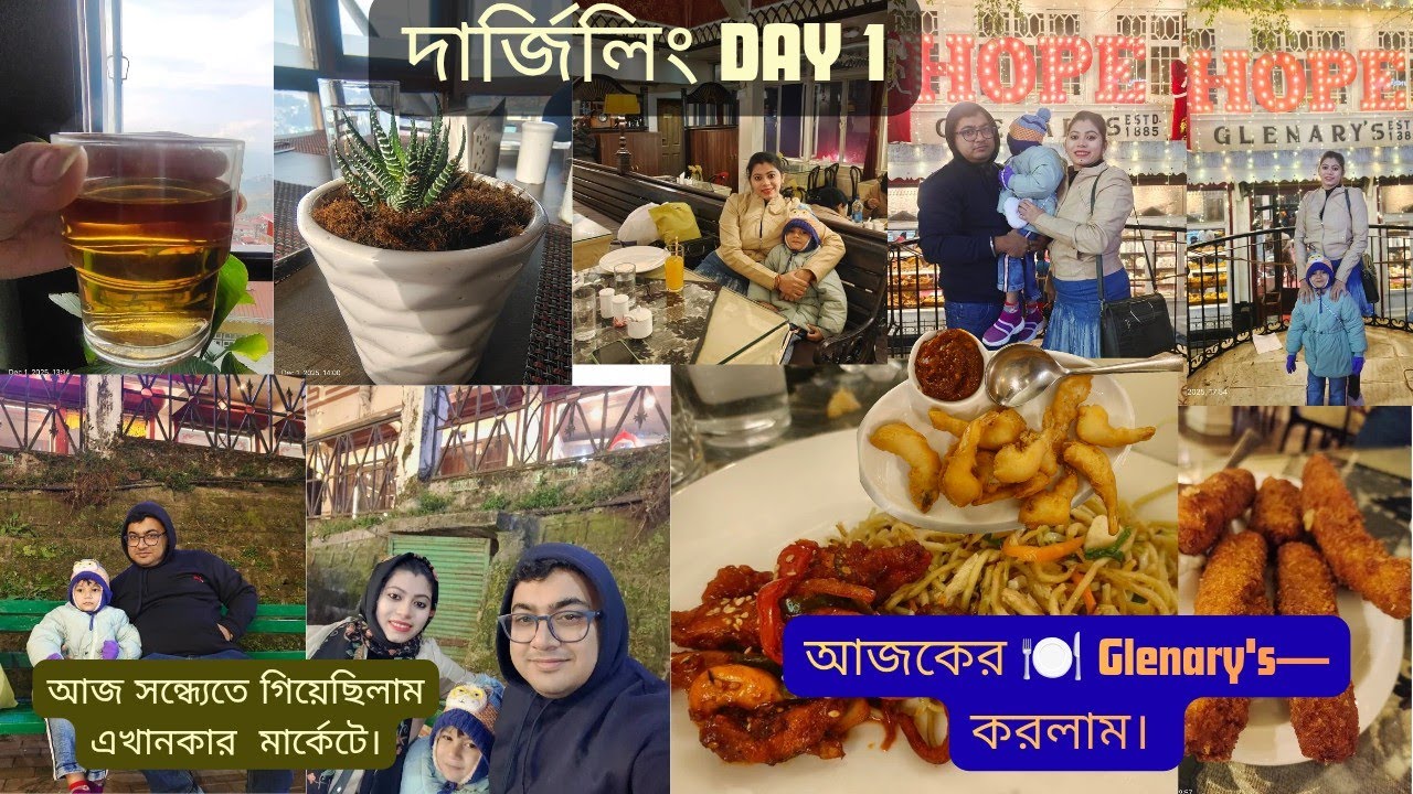 Finally আজ পাহাড়ের কোলে রাত কাটাবো, রাত্রে ডিনার এ গেলাম ব্রিটিশ রেস্তোঁরা তে। ##darjeeling #travel