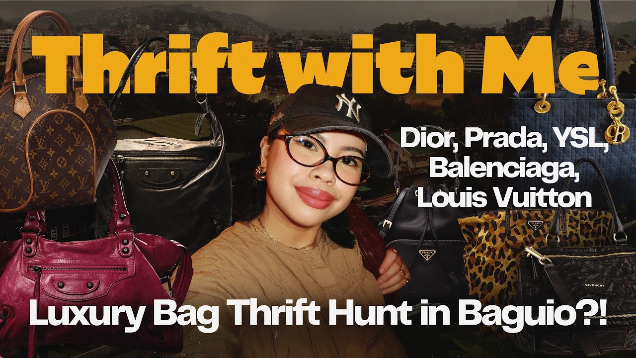 THRIFT WITH ME in Baguio 🇵🇭: Legit Designer Bags? | Dior, Prada, YSL, Balenciaga | The Sierra’s