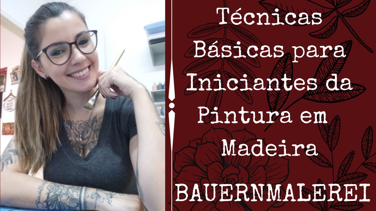 Técnicas Básicas para Iniciantes da Pintura em Madeira - Bauernmalerei
