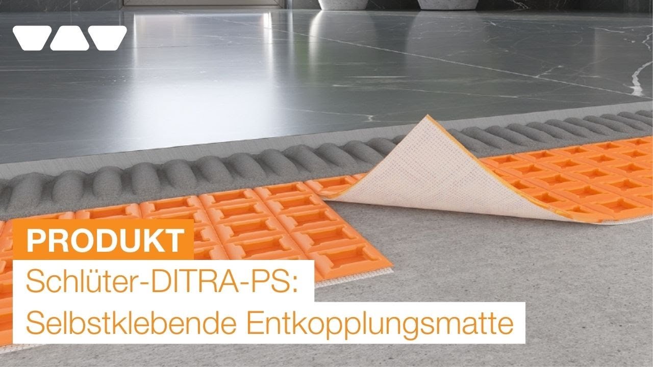 Neu: Schlüter-DITRA-PS - die selbstklebende Verbundentkopplung