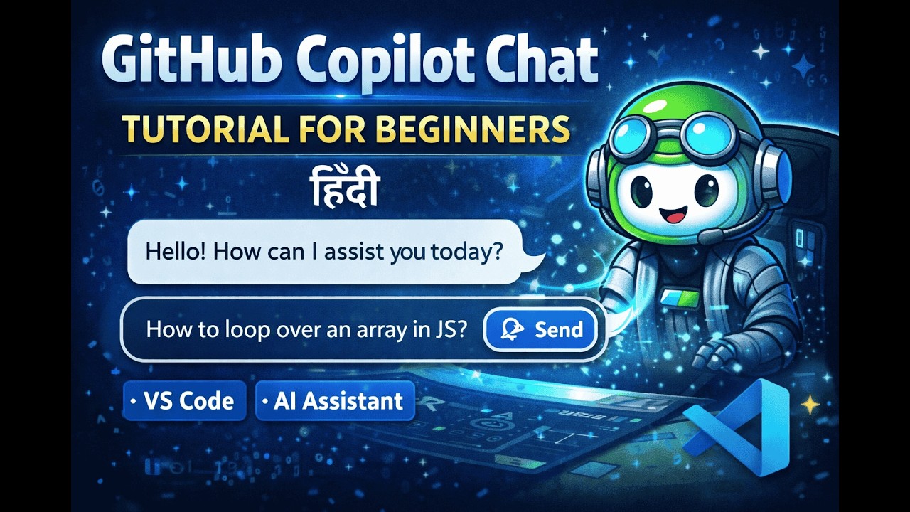 GitHub Copilot Chat Tutorial for Beginners | Hindi | VS Code AI Assistant