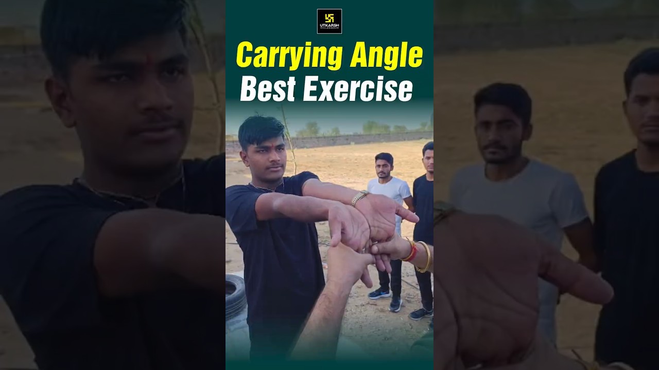Carrying Angle &ndash; Best Exercise #carryingangle #armexercise #bodyposture #utkarshdefenceacademy