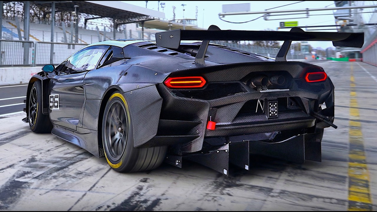 2026 Lamborghini Temerario GT3 Start Up, Warm Up Procedure, Accelerations & RAW Sound!