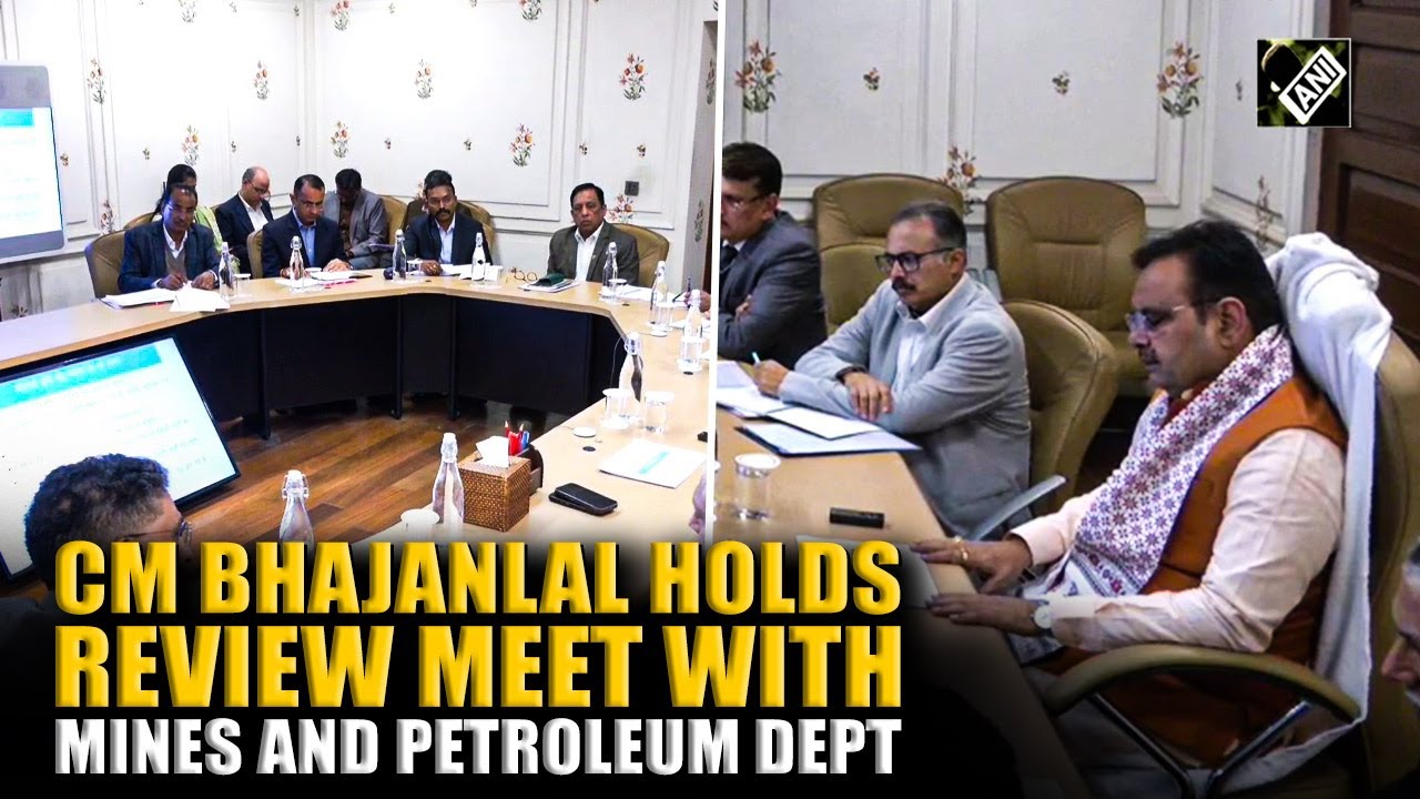 Rajasthan CM Bhajanlal Sharma holds reviews meeting with Mines and Petroleum Department in Jaipur