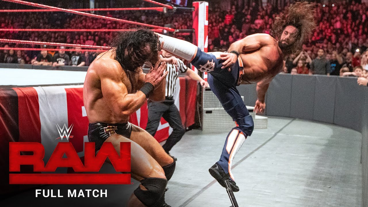 ПОЛНЫЙ МАТЧ — Сет Роллинс против Дрю Макинтайра: Raw, 18 марта 2019 г.