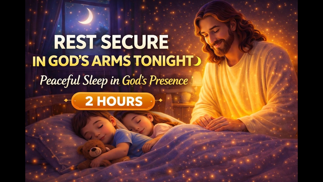 Rest Secure in God’s Loving Care 🌙 | 2 Hours of Deep Sleep Christian Music for Night Rest
