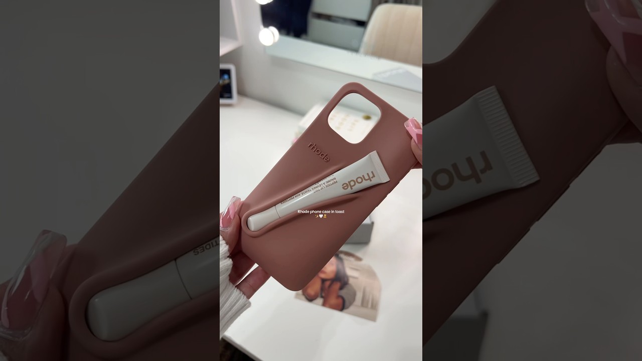 Rhode phone case ✨🧸🤍 #rhode #phonecase #unboxing #girlythings #rhodeskin #beauty #lips