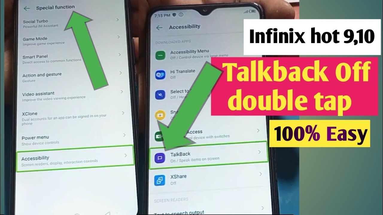 how to turn off talkback in infinix hot 10 |Talkback Problem Fix | mobile touch not working