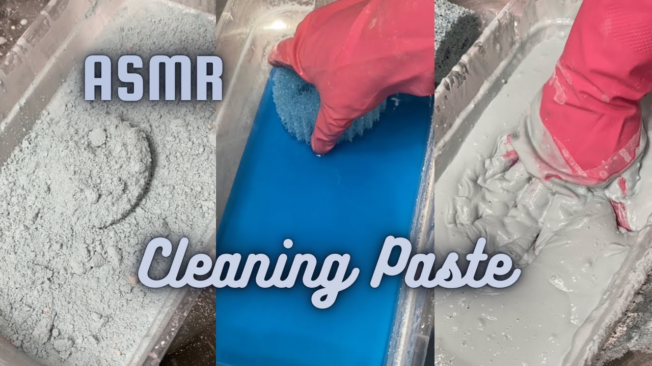 ASMR MAKING THICK CLEANING PASTE