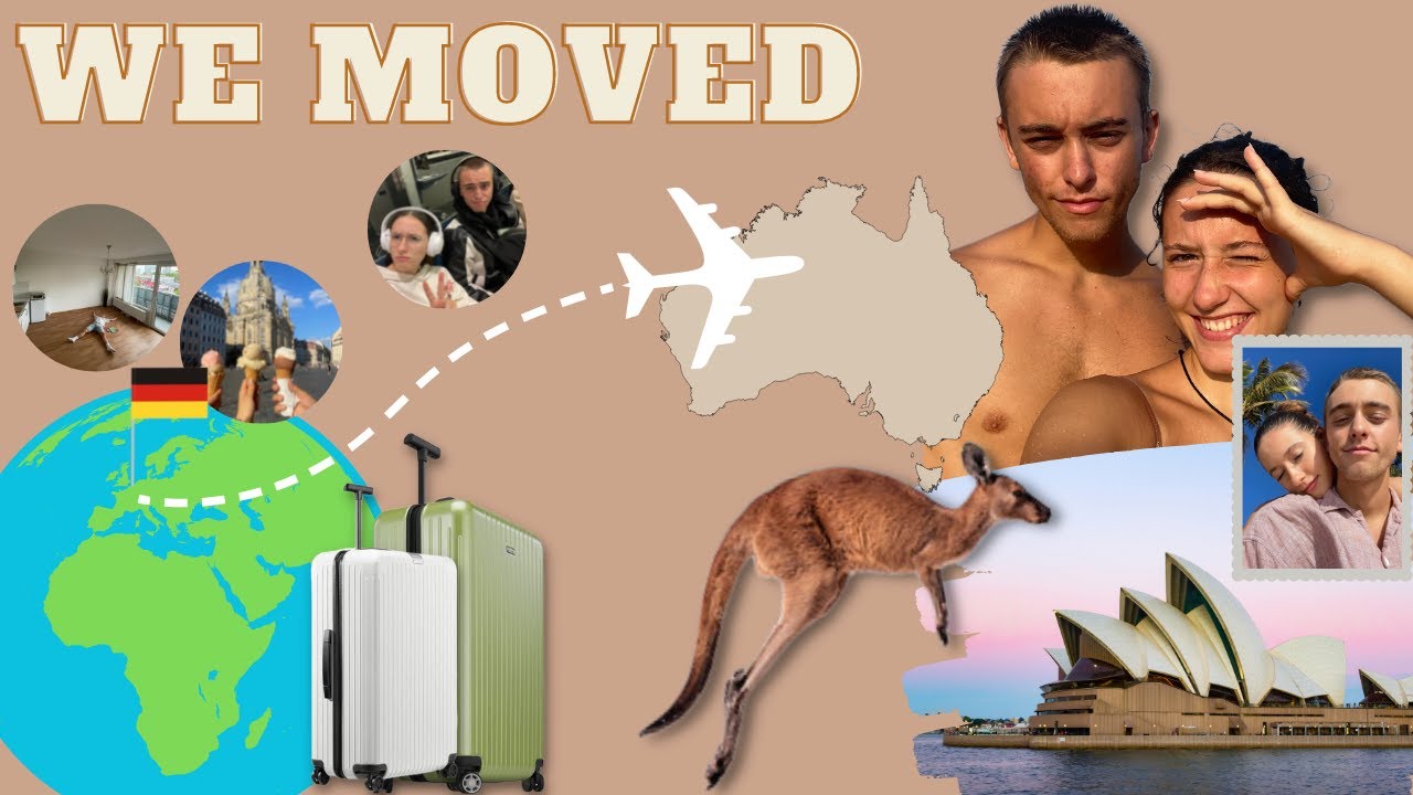 OUR FIRST VLOG! We Left Germany! Finally Moving to Australia!!! | Jasmin and James