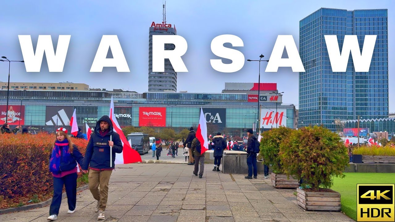 Poland Independence Day 2024 in Warsaw 🇵🇱 | Walking Tour | 4K HDR