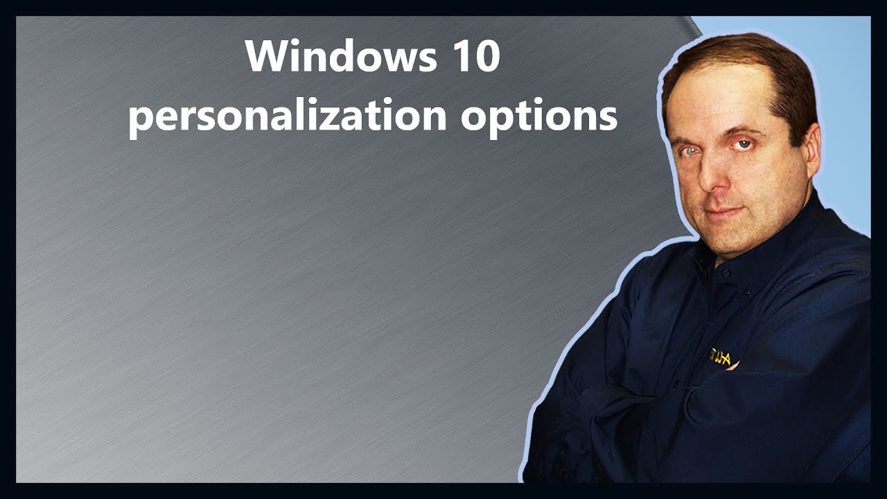 Windows 10 personalization options