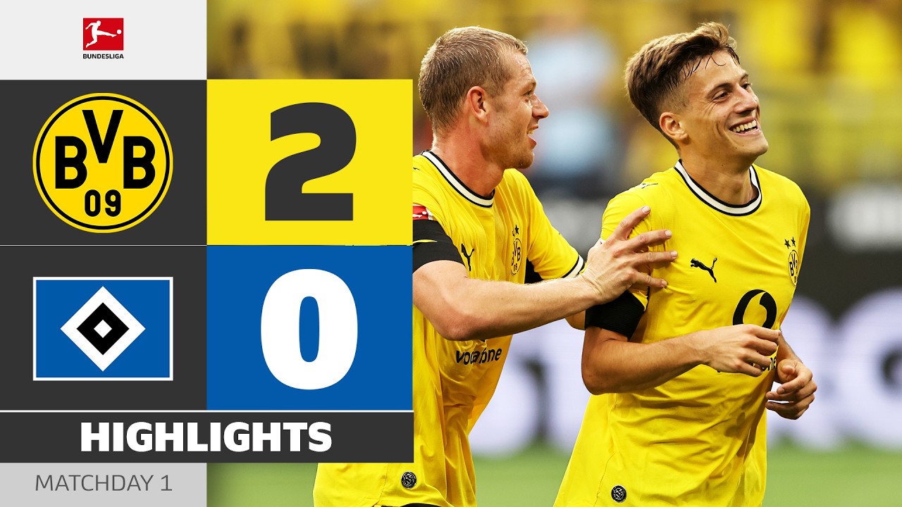 First Match, First Win! | BORUSSIA DORTMUND - HAMBURGER SV | Highlights | Matchday 1 &ndash; Bundesliga