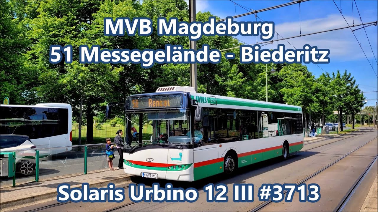 MVB Magdeburg - Linie 51, Solaris Urbino 12 III #3713