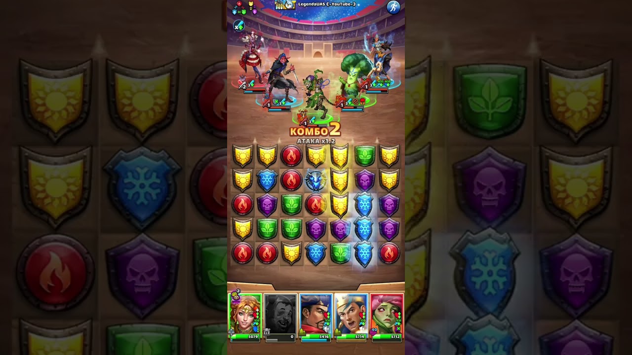 Empires&Puzzles ☆ Турнир 5* мощное усиление_день 2