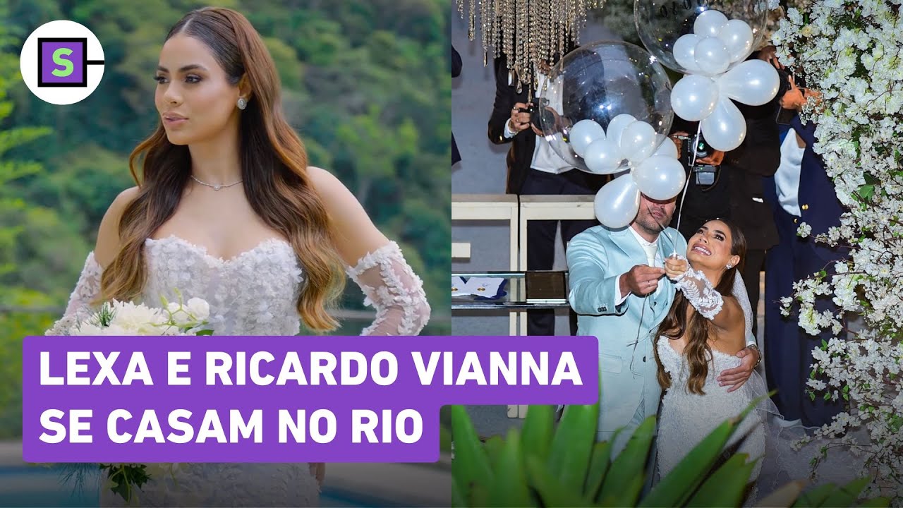 Lexa e Ricardo Vianna se casam e homenageiam filha, Sofia, em cerimônia; veja