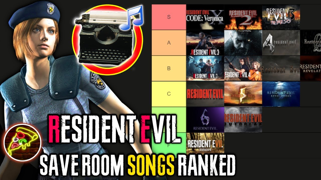 Рейтинг всех тем сохранений RESIDENT EVIL (список уровней TierMaker)