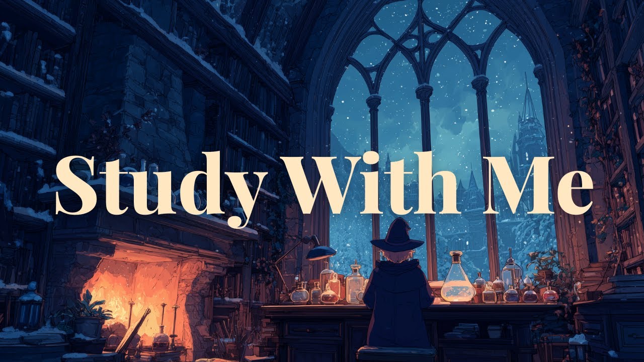 STUDY WITH A WIZARD 🕯️ Emotional Fantasy Music for Focus [Winter Library Ambience]