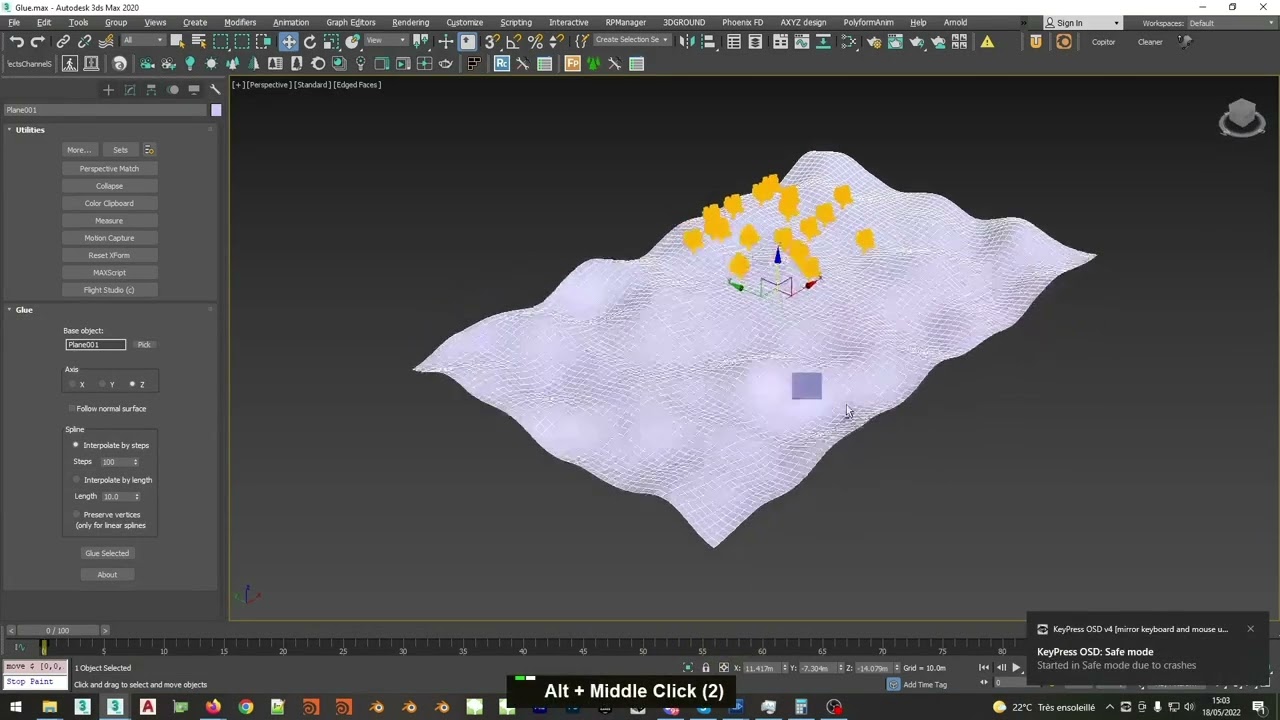How to place multiple objects onto a surface with iToo Glue   3ds Max Archviz Quick Tips Series