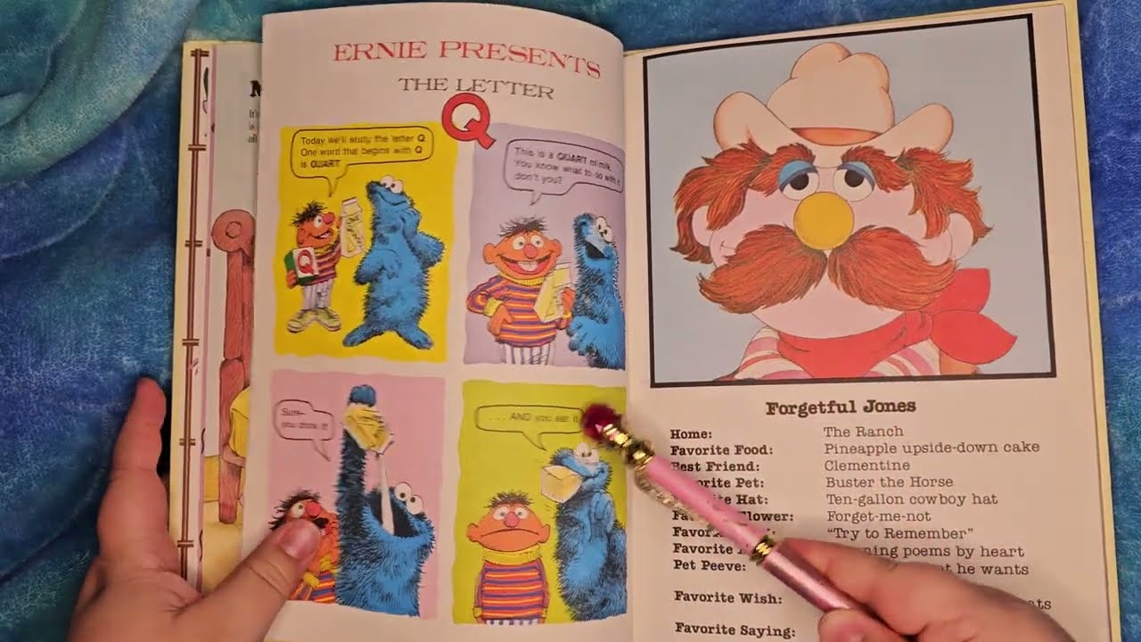 THE SESAME STREET TREASURY vol 10,(STARRING THE NUMBER 1 O and the letters P and Q) read aloud