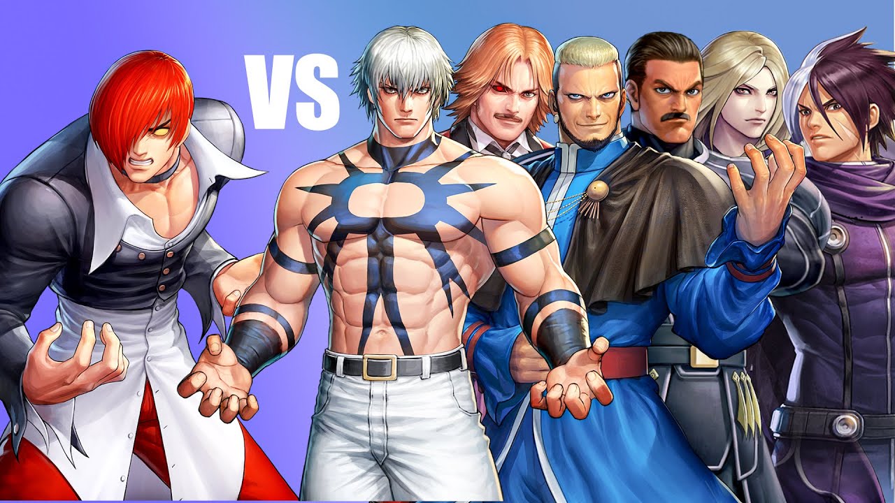 Orochi Iori vs Every Boss in KOF ALL STAR