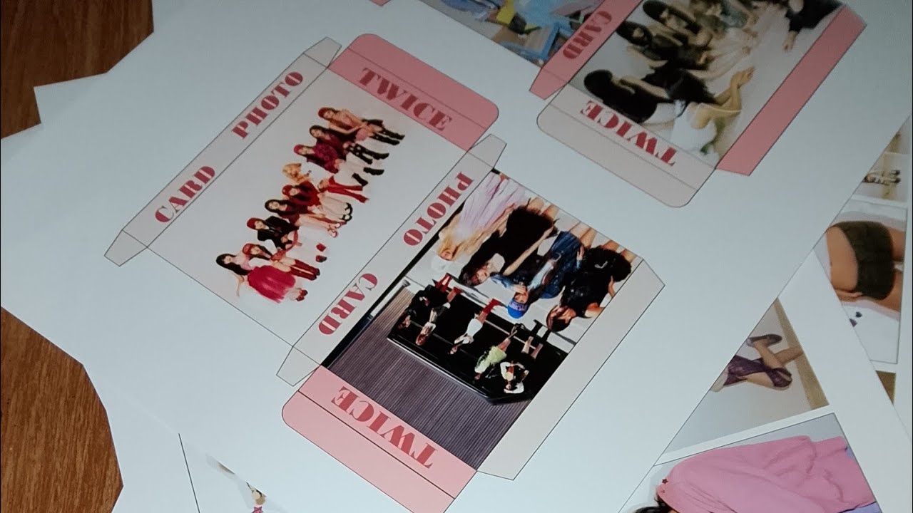 making my own DIY KPOP Photo Card