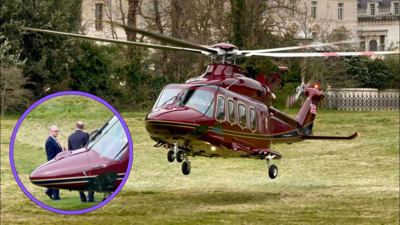 Royals Take Off from Kensington Palace in New Helicopter