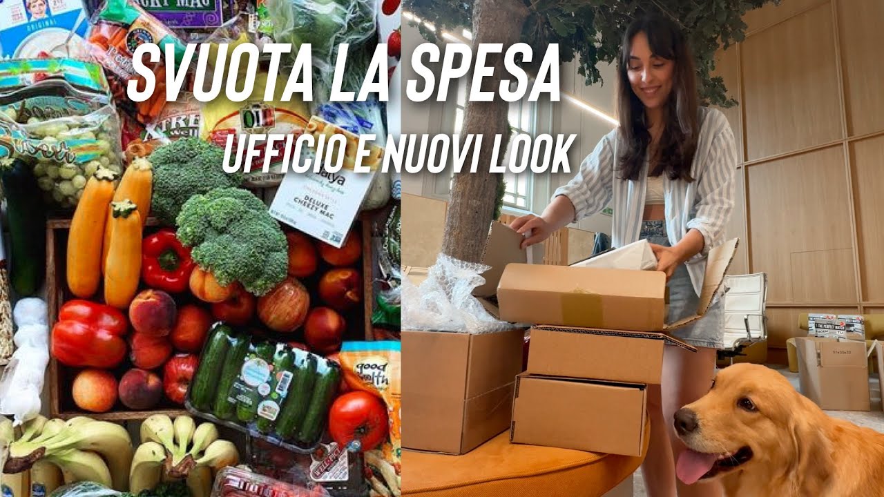 UNA GIORNATA DI LAVORO E COMMISSIONI! svuota la spesa 🥦🍅