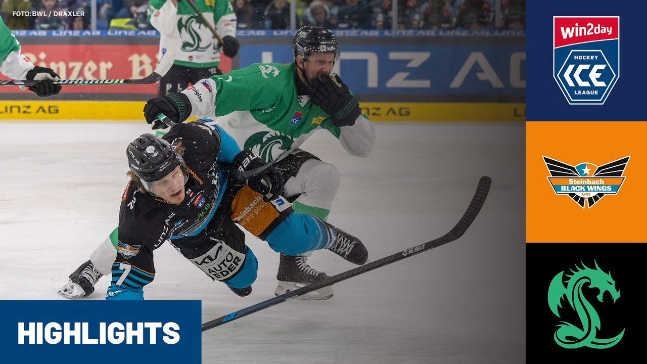 ICE: Steinbach Black Wings Linz vs Olimpija Ljubljana | Highlights