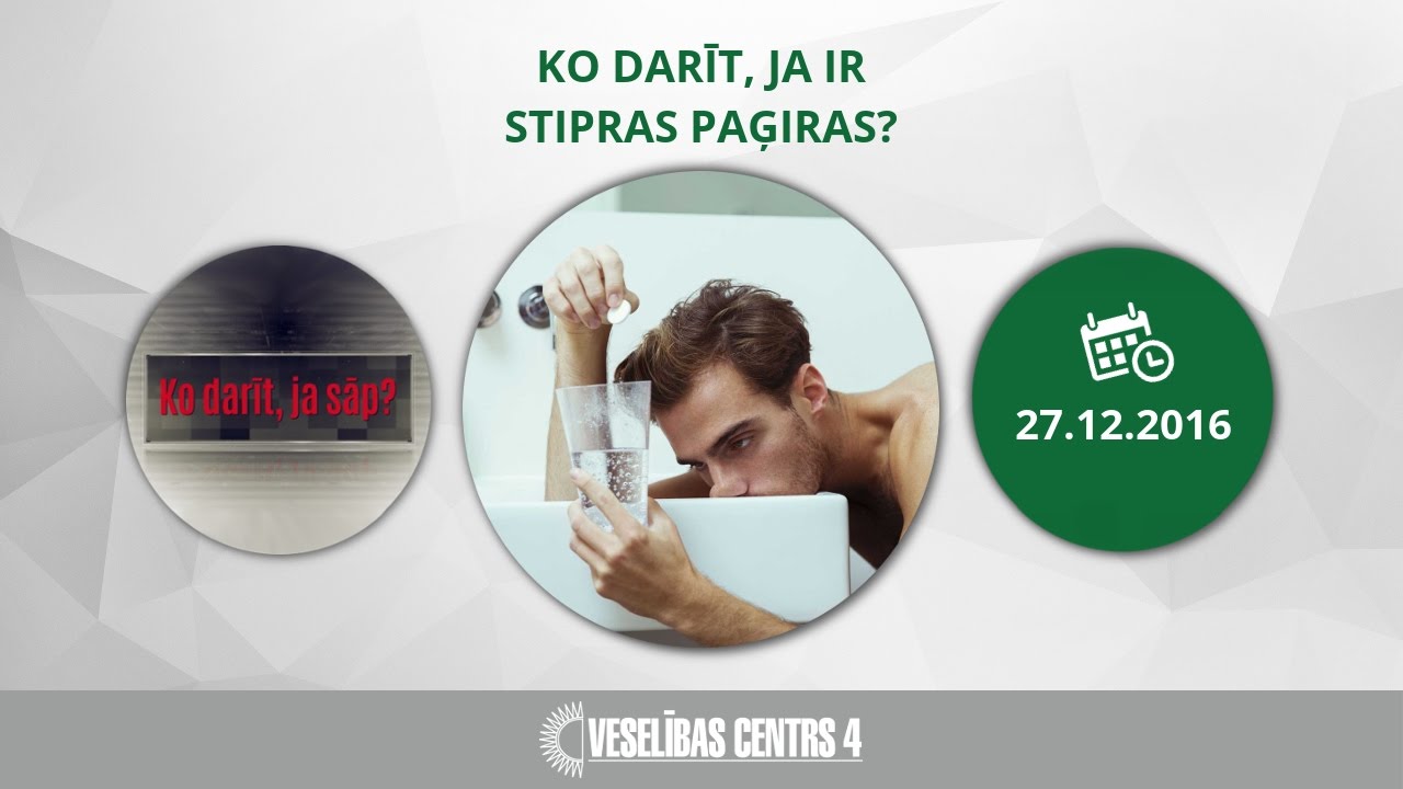 Ko darīt, ja ir stipras paģiras?