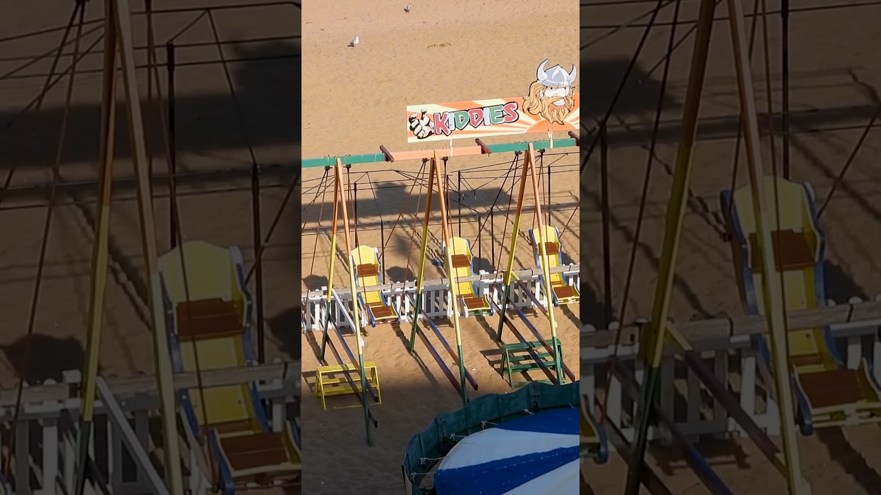 Broadstairs Beach Kiddies Corner Swings Kent UK